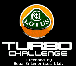Заставка игры Lotus Turbo Challenge